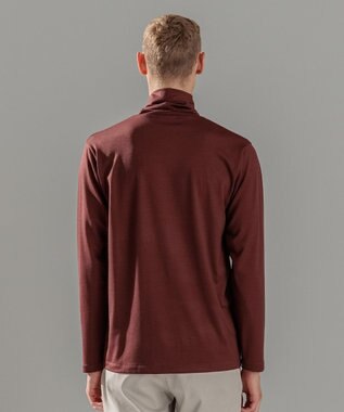 JOSEPH HOMME ウールジャージーウォッシャブル　タートルネック ワイン系