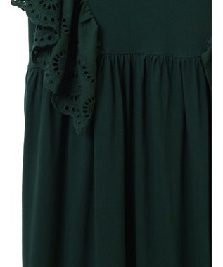 Green Parks ・ＳＵＧＡＲ　ＳＰＯＯＮ　ショルダー刺繍レースワンピース Green