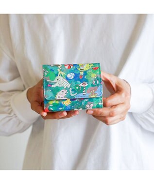 tsumori chisato CARRY カモフラージュサファリ　ミニ財布 グリーン