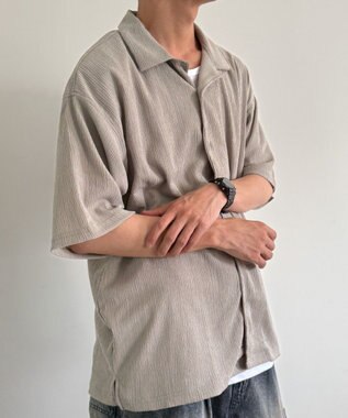 WEGO アンサンブルサッカーシャツ(SS) グレー