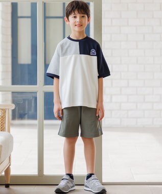 J.PRESS KIDS 【速乾】【140-170cm】ナイロンストレッチ ショートパンツ カーキ系