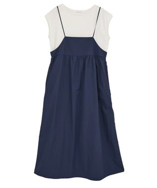 AMERICAN HOLIC 【2点SET】Tシャツ+キャミワンピース Black