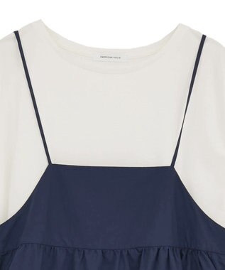 AMERICAN HOLIC 【2点SET】Tシャツ+キャミワンピース Black