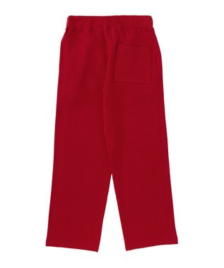 HAAG スマイルコットン SIDE RIB SWEAT PANTS スウェットパンツ レッド