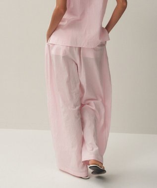 ATON CATCH WASHER COTTON | イージーワイドパンツ PINK