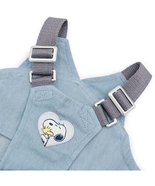 PET PARADISE スヌーピー ライトデニム オーバーオール 小型犬 ライトインディゴブルー