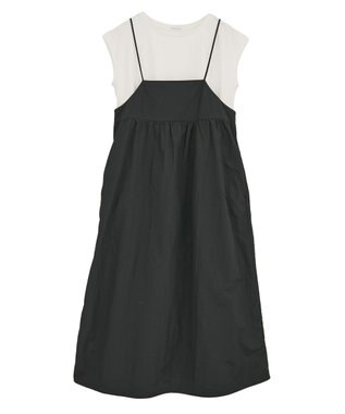 AMERICAN HOLIC 【2点SET】Tシャツ+キャミワンピース Black