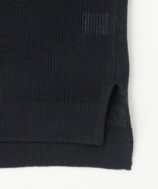 J.PRESS LADIES L 【WEB限定カラーあり】LINEN COTTON ニット ベスト ネイビー系