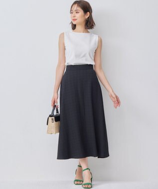 組曲 L 【WEB限定カラーあり】ニットタンクトップ アイボリー系