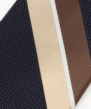 J.PRESS MEN 【JAPANESE SILK FRESCO TIE COLLECTION】マルチストライプ ネクタイ ネイビー系2