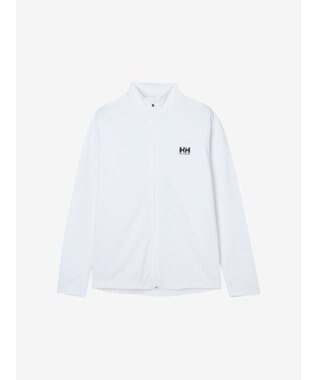 HELLY HANSEN ロングスリーブフルジップラッシュガード クリアホワイト