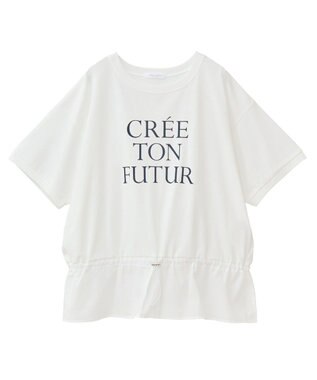 Green Parks ウエストドロストドッキングロゴプルオーバー Gray Mixture