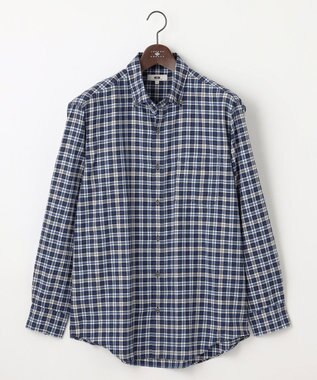 JOSEPH ABBOUD 【キングサイズ・ネルシャツ/暖かい】ファインブラッシュド ネル チェック シャツ