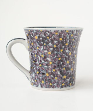 たち吉 【たち吉】山水菫文 マグ 京焼・清水焼 ホワイト系その他