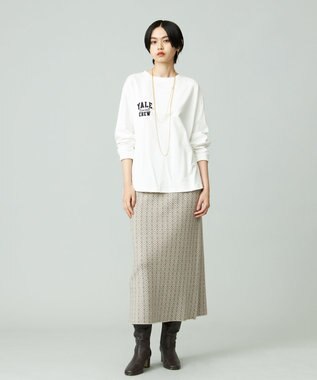 J.PRESS YORK STREET 【WOMEN】YALE × J.PRESS YORK STREET コラボワンポイントTシャツ ホワイト系