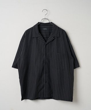 WEGO 【ユニセックス着用アイテム/手洗い可/SETUP可】リネンレーヨンオープンカラーシャツ（S） ダークグレー