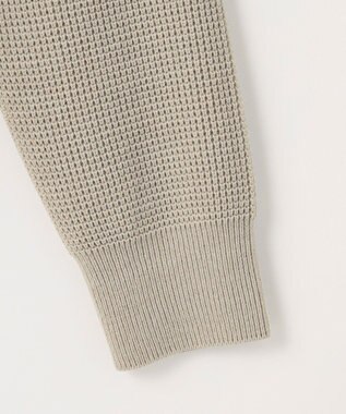 JOSEPH ABBOUD MOUNTAIN 【イージーケア/速乾性/軽量糸使用】 クルーネックコンビ プルオーバー ニット アイボリー系