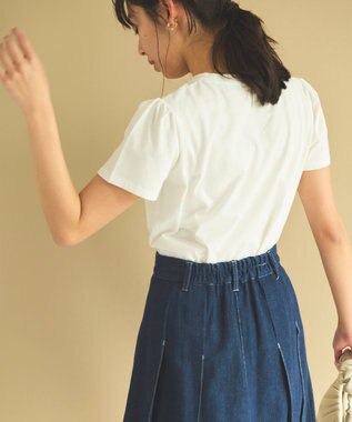 Feroux スクリプトプリント Tシャツ ホワイト系