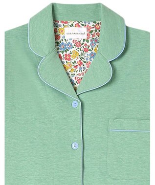 une nana cool 【綿混】天竺パジャマ MADE WITH LIBERTY FABRIC グリーン