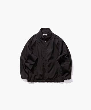 ATON NYLON TWILL | オーバーサイズハリントンジャケット BLACK