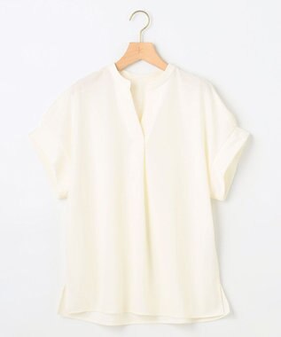 組曲 L 【WEB限定】ライトジョーゼットスキッパー ブラウス アイボリー系