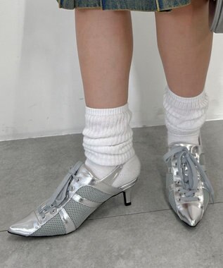 WEGO スニーカーミュール シルバー