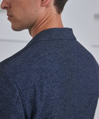 GOTAIRIKU カーディガンジャケット秋冬版【洗える/シワになりにくい/ストレッチ】リンクス BIZ ジャケット ダルブルー系8