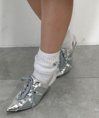 WEGO スニーカーミュール シルバー