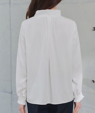 Tiaclasse 【ブラウス&ベスト&パンツ3点セット】リボンタイブラウス＋ベスト付き 3点セットアップ ネイビー