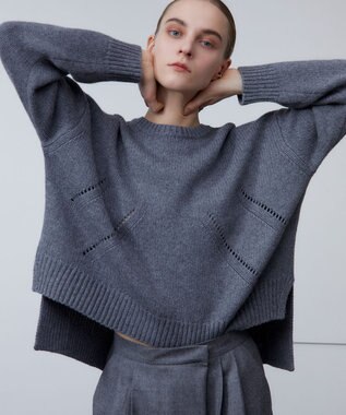 BEIGE， LIART / クルーネックニット M Gray