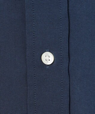 J.PRESS MEN 【遮熱 / 高通気性】ハケメパッチフラップ 半袖シャツ / B.D. ネイビー系