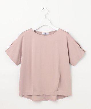 J.PRESS LADIES L 【接触冷感】コットンスムース フレンチスリーブ カットソー ピンク系