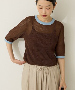 AMERICAN HOLIC メッシュニットリンガーＴシャツ