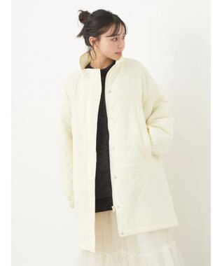 earth music&ecology モンスターコート Ivory