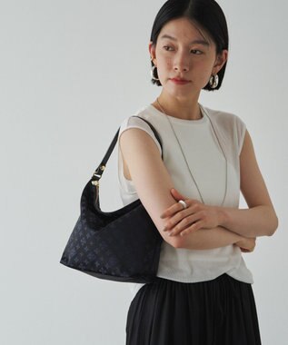 russet シンプルショルダーバッグ (CE-1243) Black/Navy