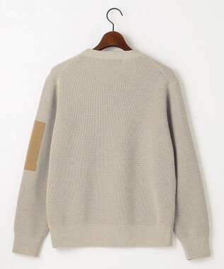 JOSEPH ABBOUD MOUNTAIN 【イージーケア/速乾性/軽量糸使用】 クルーネックコンビ プルオーバー ニット アイボリー系