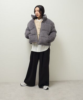 Green Parks ・ｓｗｉｎｇ　ｂｙ　ワイドコールスタンドブルゾン Charcoal Gray