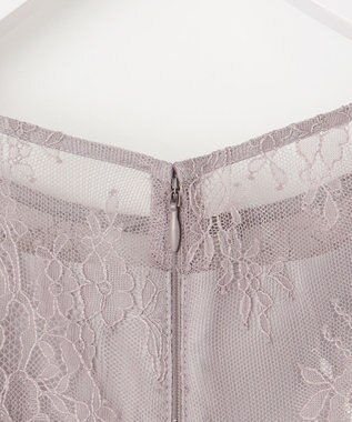 ANY SIS 【洗える】パネルレース ドレス ローズグレー