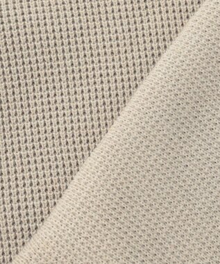 JOSEPH ABBOUD MOUNTAIN 【イージーケア/速乾性/軽量糸使用】 クルーネックコンビ プルオーバー ニット アイボリー系