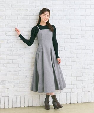 Feroux パフスリーブ ニット プルオーバー ブラック系