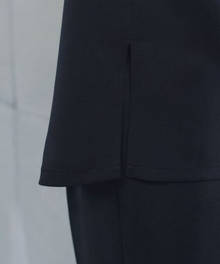 Tiaclasse 【ブラウス&ベスト&パンツ3点セット】リボンタイブラウス＋ベスト付き 3点セットアップ ネイビー