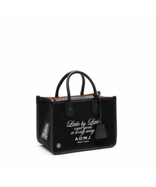 A.D.M.J. 【ファブリック】オフィサー/イタリアンファブリックヘリ巻きトートS ブラック