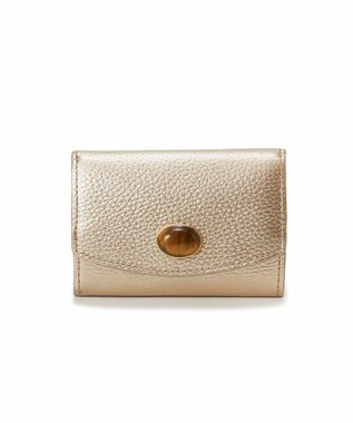 TOPKAPI 【TOPKAPI】gemdrops ジェムドロップ ミニエンボスレザー 天然石 三つ折り 財布 ブロンズ