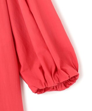 BEIGE， 【洗える】MALLOW / コットンパフスリーブマキシドレス Poppy Red