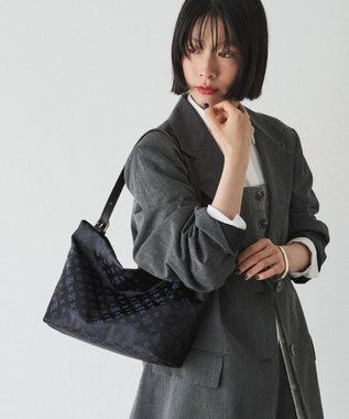 russet ナイロンジャガード2WAYワンハンドルトートバッグ(SF-268)