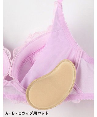 WACOAL 【まるむねブラ】 ブラジャー 脇から寄せ胸 丸胸シルエット レディース BED005 /ワコール ピンク