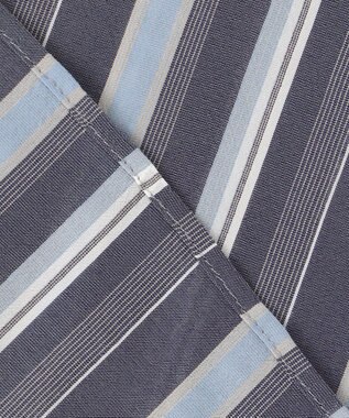 J.PRESS LADIES L 【洗える】ランダムストライプ ブラウス ネイビーストライプ系