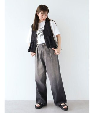 Green Parks 多段カレッジロゴボックスＴシャツ White