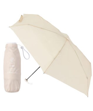 MOONBAT 【3秒でたためる傘/コンパクト】urawaza 小町(ウラワザ コマチ)  折りたたみ傘 無地 50cm ベージュ