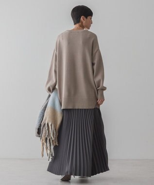 AMERICAN HOLIC サイドポケットロングニットプルオーバー Mocha